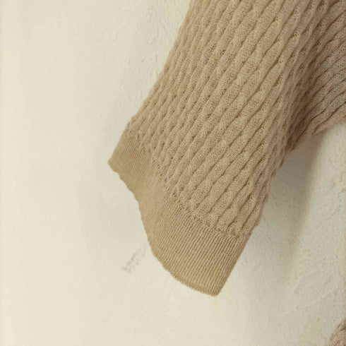 バトナー BATONER S/S リネン混ケーブルニット レディース JPN:1